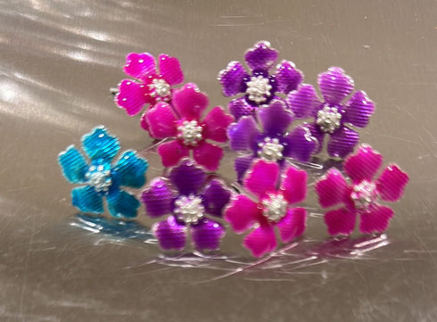 Pure Silver Assorted Flowers 11g (Pack of 5)